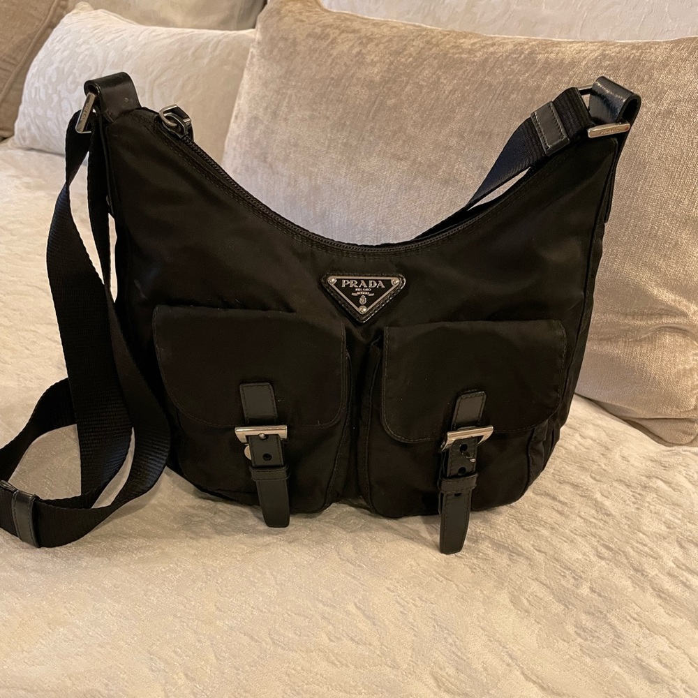 Authentic Prada nylon crossbody bag